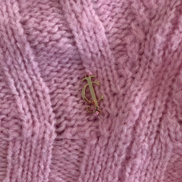 Juicy Couture Oversized Dolman 3/4 Sleeve Cable Knit Sweater, Size L - Picture 4 of 10